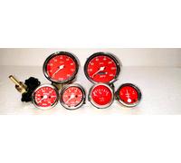 Smiths Replica 52mm-Kit- TempCOil Fuel Amp+Speedo 0-140 MPH + 0-80 RPM 100MM RC