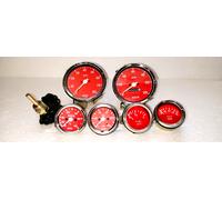 Smiths Replica 52mm-Kit-TempCOil Fuel Volt+Speedo 0-120 KMH + 0-80 RPM 100MM RC