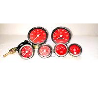 Smiths Replica 52mm-Kit-TempFOil Fuel Amp Gauge 0-140KMH Speedo+0-80RPM 100mm RC