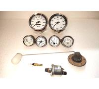 Smiths Replica 52mmTemp Olio Carburante VoltSpeedo 0-180MPH 0-80RPM 85MM & 3 ...