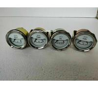 Smiths replica Kit Manometro Elettrico Lunetta Cromata 52 mm Temp Olio Carbur...