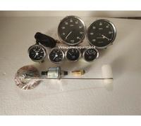 Smiths Replica Kit - Temp Olio Fuel Volt + Speedo 120-0 KMH + 0-80 RPM 100mm BC