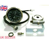 Smiths Replica Tachimetro 120 MPH Nero + Cavo 60" Per Moto Classiche