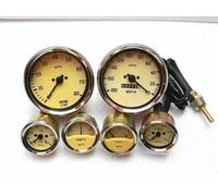 Smiths Riproduzione 52mm Kit-Temp +Olio + Carburante + Amp +Speedo 180-0 Mph +