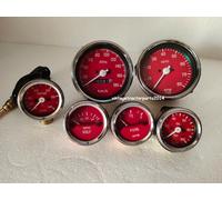Smiths Riproduzione 52mm Kit- Temp + Olio + Carburante + Volt + Tachimetro