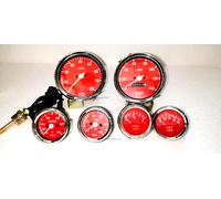 Smiths Riproduzione 52mmKit-TempFOil Fuel Volt Controllo 0-140KMH Tachimetro+