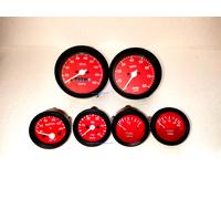Smiths Riproduzione Kit- Elec Temp Olio Carburante Volt Calibro Speedo 0-180 Mph