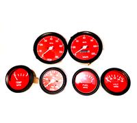 Smiths Riproduzione Kit- Elec Temp Olio Fuelvoltgauge + 0-120KMHSpeedo+