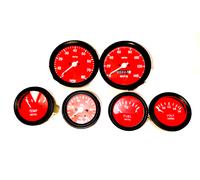 Smiths Riproduzione Kit- Elec Temp Olio Fuelvoltgauge + 0-140MPHSpeedo+