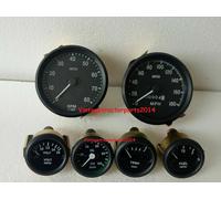 SmithsReplica Kit-Elec Temp Oil Fuel AmpGauge +0-180MPH Speedo + 0-80RPM 100M...