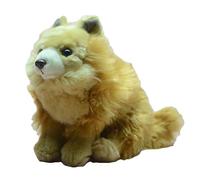 SMJWH Peluche cane seduto super morbido, cucciolo di peluche, animale domestico soffice e realistico, ottimo regalo compleanno for amanti dei cani