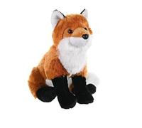SMJWH Peluche realistico a forma di volpe rossa, animale pezza, soffice e coccoloso peluche a, giocattolo a del bosco, regalo for amanti della fauna selvatica