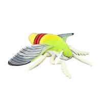 SMJWH Realistica falena sfinge Clearwing di caffè, peluche, animale, animali selvatici, regalo educativo, 25 cm