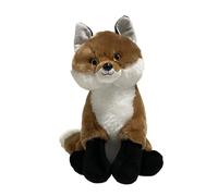 SMJWH Realistico peluche di volpe rossa seduta con grande bianca e soffice, regalo for