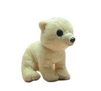 SMJWH Simpatico orso polare di peluche, cucciolo bianco artico seduto, bambola super morbida e soffice for, decorazione for la cameretta regalo