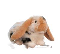 SMJWH Simpatico peluche a forma di coniglio dalle orecchie lunghe, morbido a coniglietto, adorabile bambola for, regalo(F)