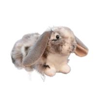 SMJWH Simpatico peluche a forma di coniglio dalle orecchie lunghe, morbido a coniglietto, adorabile bambola for, regalo(A)