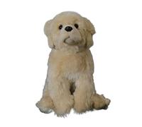 SMJWH Simpatico peluche a forma di Labrador Retriever, morbido cucciolo dorato, realistico, regalo for, ragazzi, ragazze e adulti