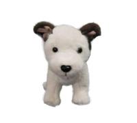 SMJWH Simpatico peluche di Jack Russell Terrier, bambola realistica a forma cucciolo bianco e marrone, regalo for gli amanti degli animali