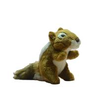 SMJWH Simpatico peluche scoiattolo rosso seduto coccolone creatura della foresta bambola regalo da collezione for e amanti natura