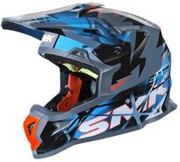 SMK Allterra Fulmine N Casco da motocross, grigio-blu, taglia 2XL per maschi