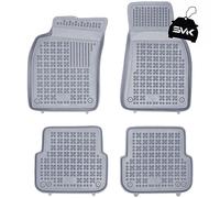 SMK Grigio tappetini in gomma per auto adatto per Audi A6 III C6 2004-2008 Sperimentate un nuovo standard di viaggio con i tappeto gomma antiscivolo per auto - tappeto gommato multistagionali per tutt