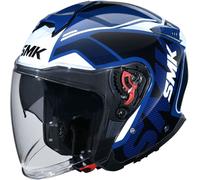SMK GTJ Tourer, casco jet M male Blu Scuro/Nero/Blu/Bianco