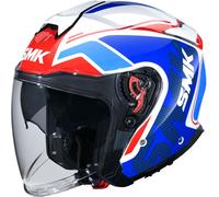 SMK GTJ Tourer, casco jet XXL male Blu/Bianco/Rosso