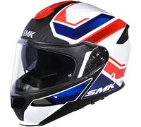SMK Gullwing Supertour, casco flip up S male Bianco/Nero/Rosso/Blu