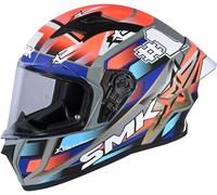 SMK Casco integrale Stellar Uno Sport Taglia L Uomo Opaco Arancione/Grigio/Blu