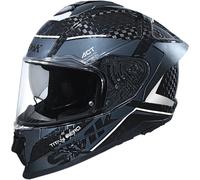 SMK Titan Carbon Nero 06 Casco, grigio/bianco, Taglia XXL (62)
