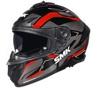 Casco Integrale SMK Typhoon Azonix Nero/RossoL Nero,Rosso