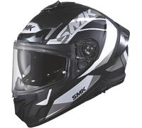 SMK Typhoon Style Casco, nero/grigio/bianco, Taglia XXL (62)