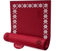 smøla Runner da tavola di design per Natale, invernale, rosso, in feltro, come decorazione, 100 x 30 cm, decorazione da tavolo moderna, runner in feltro, decorazione natalizia