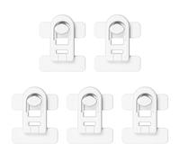 SMLOPLOM Blocca Finestra Bambini, 5 Pezzi Sicurezza Cassetti, Chiusura per Frigorifero Cassetto Mobile Porta, Bianco