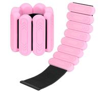 Smlper Pesi per polsi e caviglie,fasce regolabili per allenamenti da donna e uomo,set di 2(0,25 kg /0,5 kg per Polsino) perfette perYoga,Pilates,Danza,Corsa,Nuoto,Cardio,Camminata