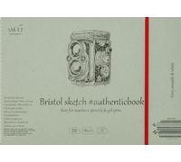 smlt 5eb-83922 18st Authentic Line 245 X 176 mm blocco da disegno genaehtes authenticbook, 185 GSM carta particolarmente Bianco e liscio Bristol, 18 fogli