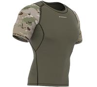 SMMASH Camicia A Compressione Camicia Funzionale Camicia Sportiva A Maniche Corte da Uomo Camicia da Running Camicia A Maniche Corte Tecnologia Second Skin