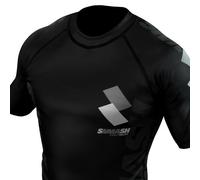 SMMASH Camicia Funzionale Uomo Rashguard Camicia Sportiva A Maniche Corte MMA Thaibox Muay Thai Kickboxing Traspirante Resistente All'Abrasione