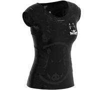 SMMASH Maglietta da donna a maniche corte sportiva a compressione, top da corsa, leggera e traspirante, perfetta per fitness, crossfit e yoga, materiale antibatterico, prodotta in Europa, M