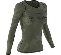 SMMASH Maglietta funzionale da donna, a compressione, a maniche lunghe, traspirante, tecnologia Second Skin, Bootcamp, m