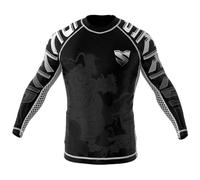SMMASH Rashguard Uomo Manica Corta, Maglietta a Compressione MMA Krav Maga BJJ Grappling Running Palestra, Canotta Palestra Traspirante Leggero, Maglia in Materiale Antibatterico, Prodotto dell'UE