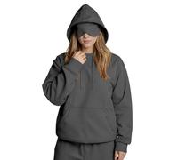 SMMZRF Felpa Maschera per Gli Occhi Integrata, modalità Aereo, Comoda Felpa con Cappuccio, Felpa-Grigio Scuro-XXL