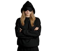 SMMZRF Felpa Maschera per Gli Occhi Integrata, modalità Aereo, Comoda Felpa con Cappuccio, Felpa-Nero-4Xl