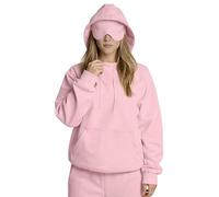 SMMZRF Felpa Maschera per Gli Occhi Integrata, modalità Aereo, Comoda Felpa con Cappuccio, Felpa-Rosa-M