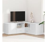 smnyxs Armadio ad angolo bianco 200x40x45 cm Legno di Ingegneria | 2 modalità di assemblaggio, mobile largo o angolo in L, scomparti e cassetti,vassoio robusto, manutenzione con panno umido