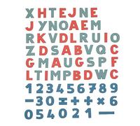 Lettere e numeri magnetici 72 pezzi