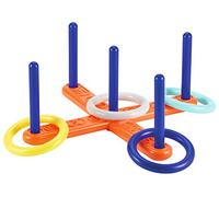 Smoby 8/ 00136 - Croce con anellini da lanciare, con 4 anelli, 40 cm