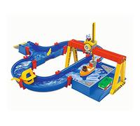 Smoby- Aquaplay-Circuit d'Eau-Port Container-+ Accessoires Porta a Contenitore