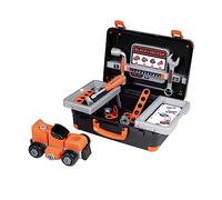 Smoby Black & Decker Valigetta con attrezzi e auto da costruzione